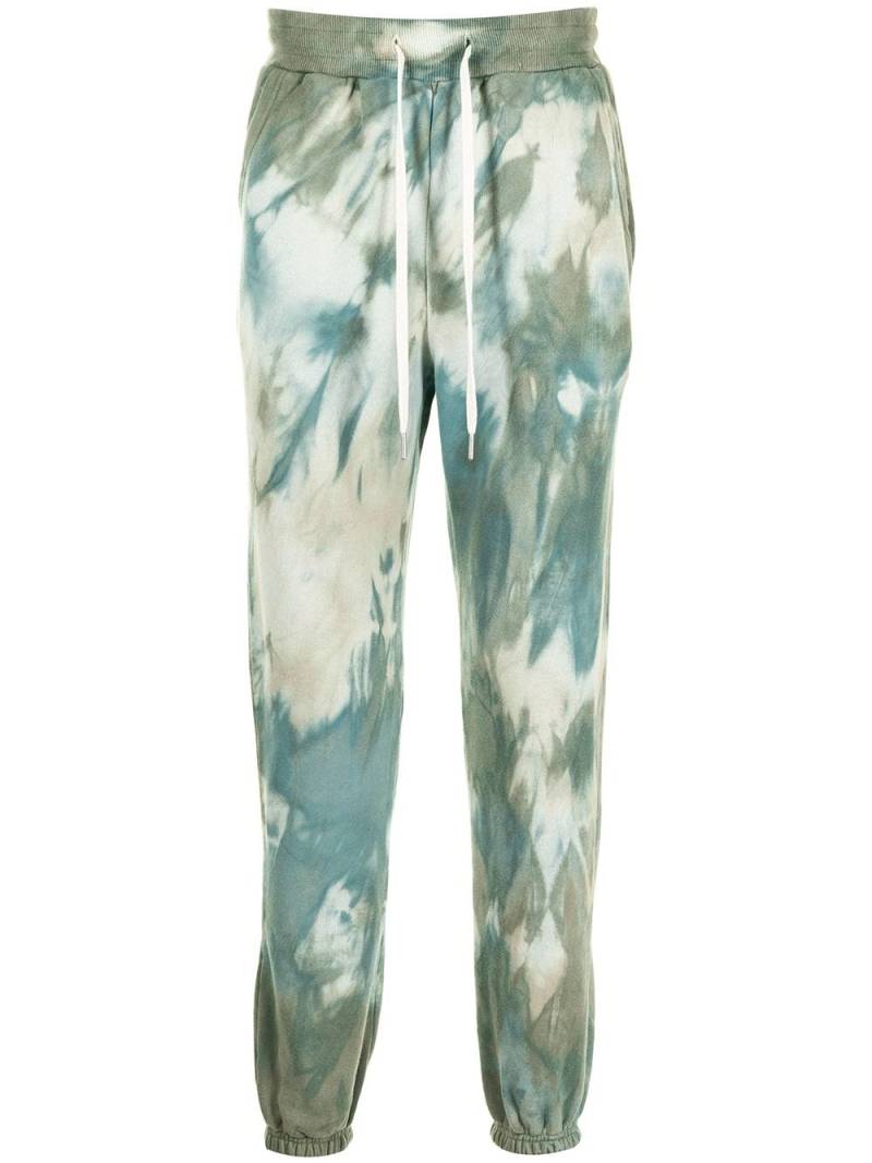 John Elliott tie-dye print track pants - Green von John Elliott