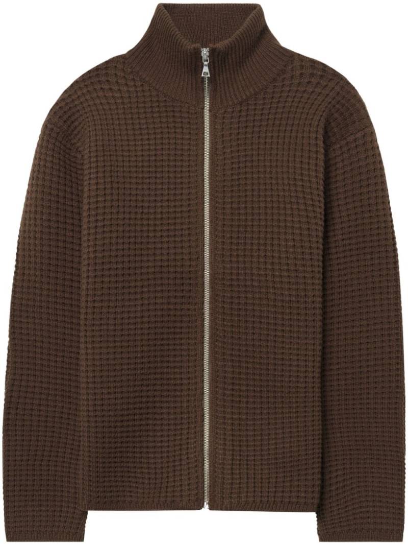 John Elliott waffle-knit merino-wool jumper - Brown von John Elliott