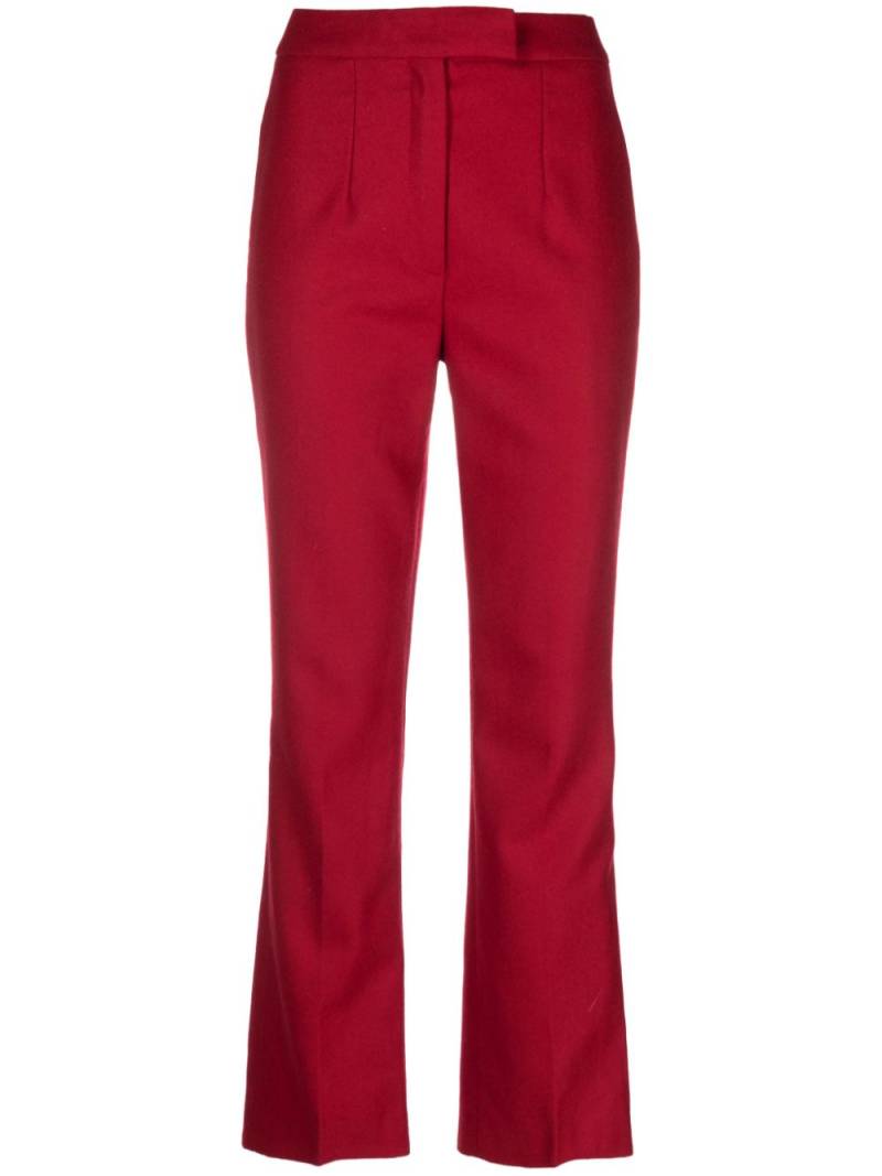 John Galliano Pre-Owned 1990s straight-leg wool trousers - Red von John Galliano Pre-Owned