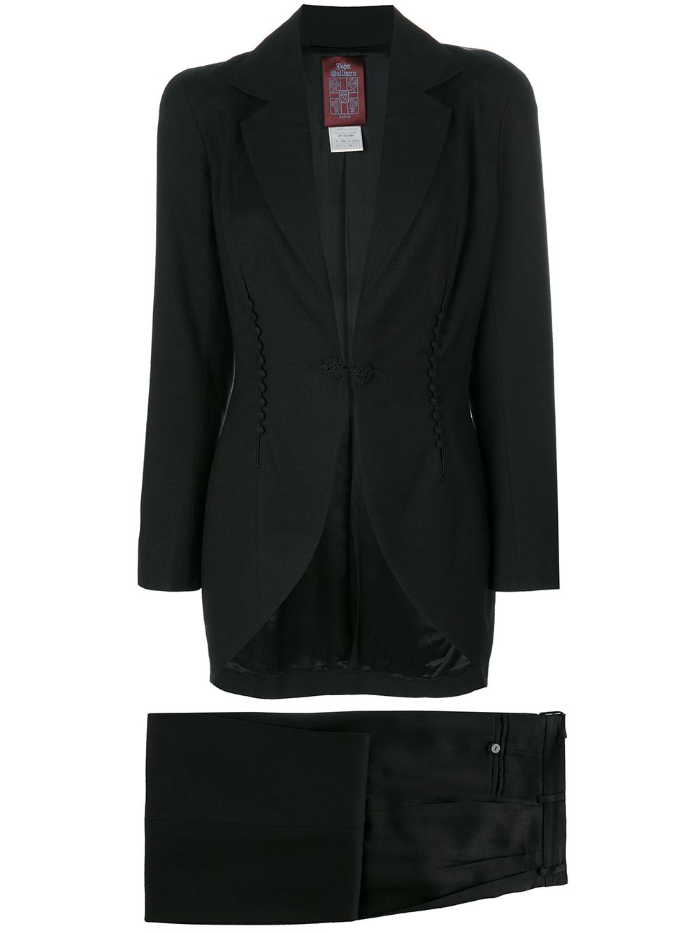 John Galliano Pre-Owned jacket and trouser suit - Black von John Galliano Pre-Owned