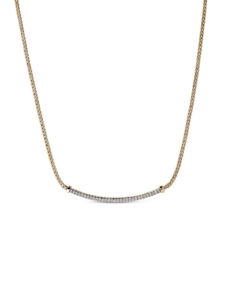 John Hardy 14kt yellow gold JH Essential diamond necklace von John Hardy