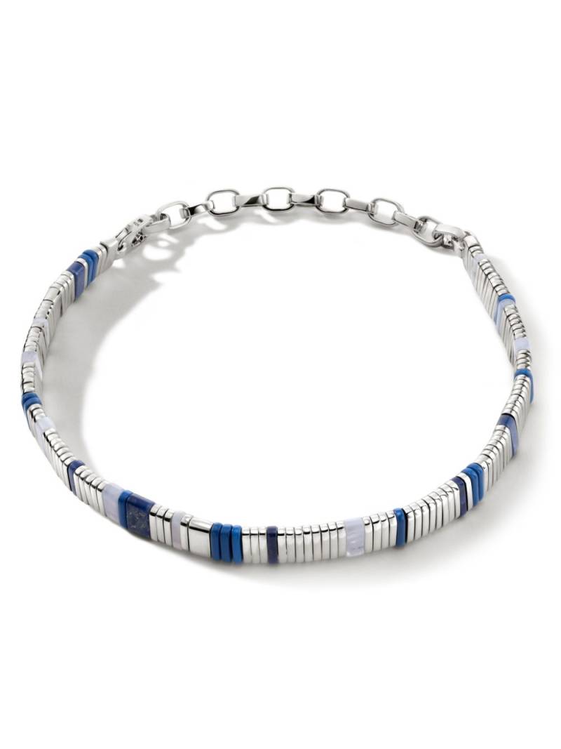 John Hardy Colourblock chain lapis lazuli bracelet - Silver von John Hardy