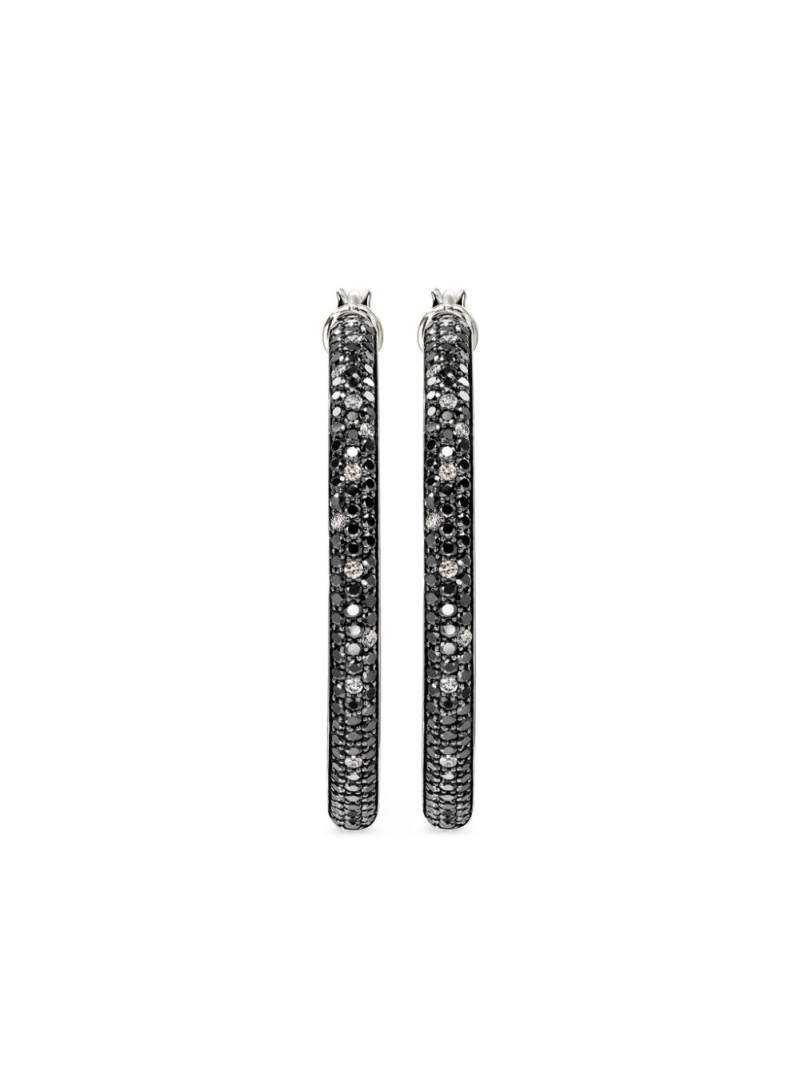 John Hardy Essentials diamond hoop earrings - Silver von John Hardy