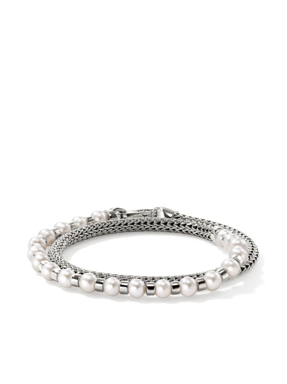 John Hardy JH Essential Wrap pearl bracelet - Silver von John Hardy