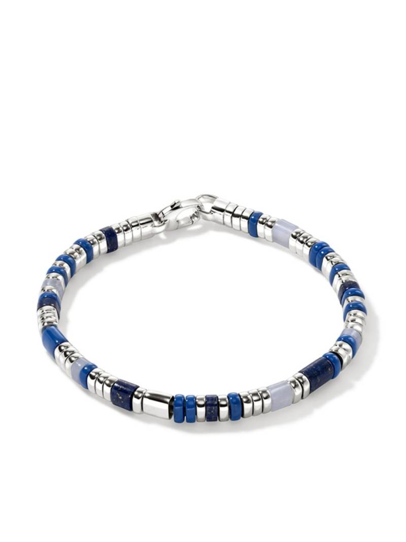 John Hardy sterling silver lapis lazuli and agate bracelet - Blue von John Hardy