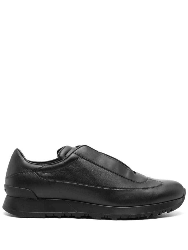 John Lobb River logo-embossed sneakers - Black von John Lobb