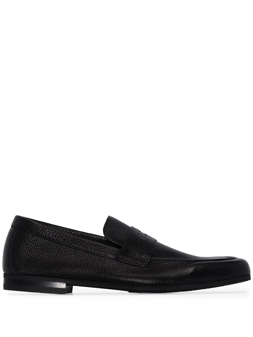 John Lobb Thorne grained-leather loafers - Black von John Lobb