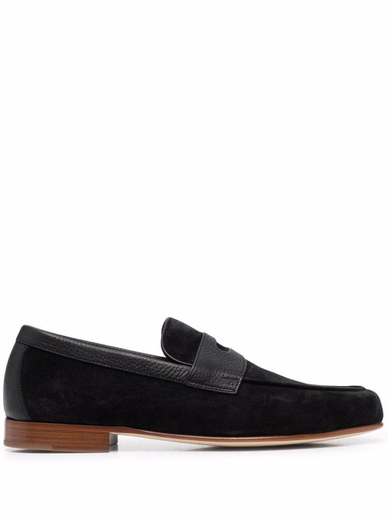 John Lobb slip-on suede loafers - Black von John Lobb