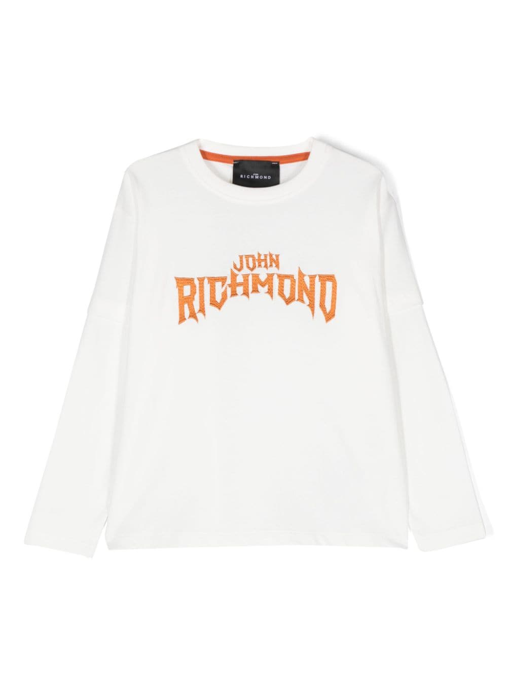 John Richmond Junior logo-embroidered T-shirt - White von John Richmond Junior