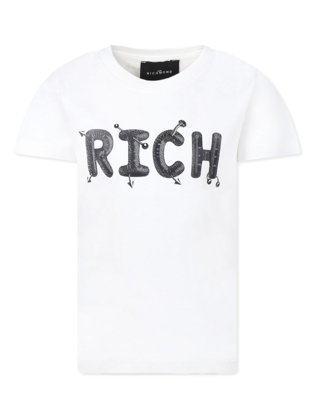 John Richmond Junior Rich-print T-shirt - White von John Richmond Junior