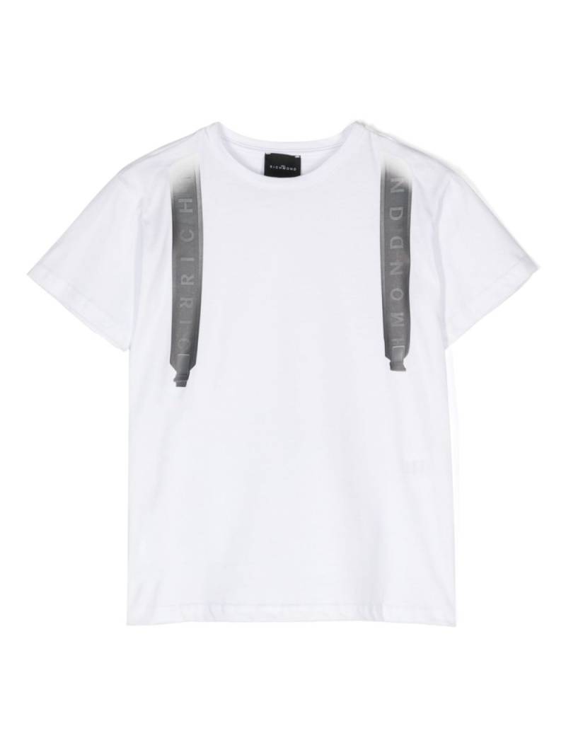 John Richmond Junior graphic-print cotton t-shirt - White von John Richmond Junior