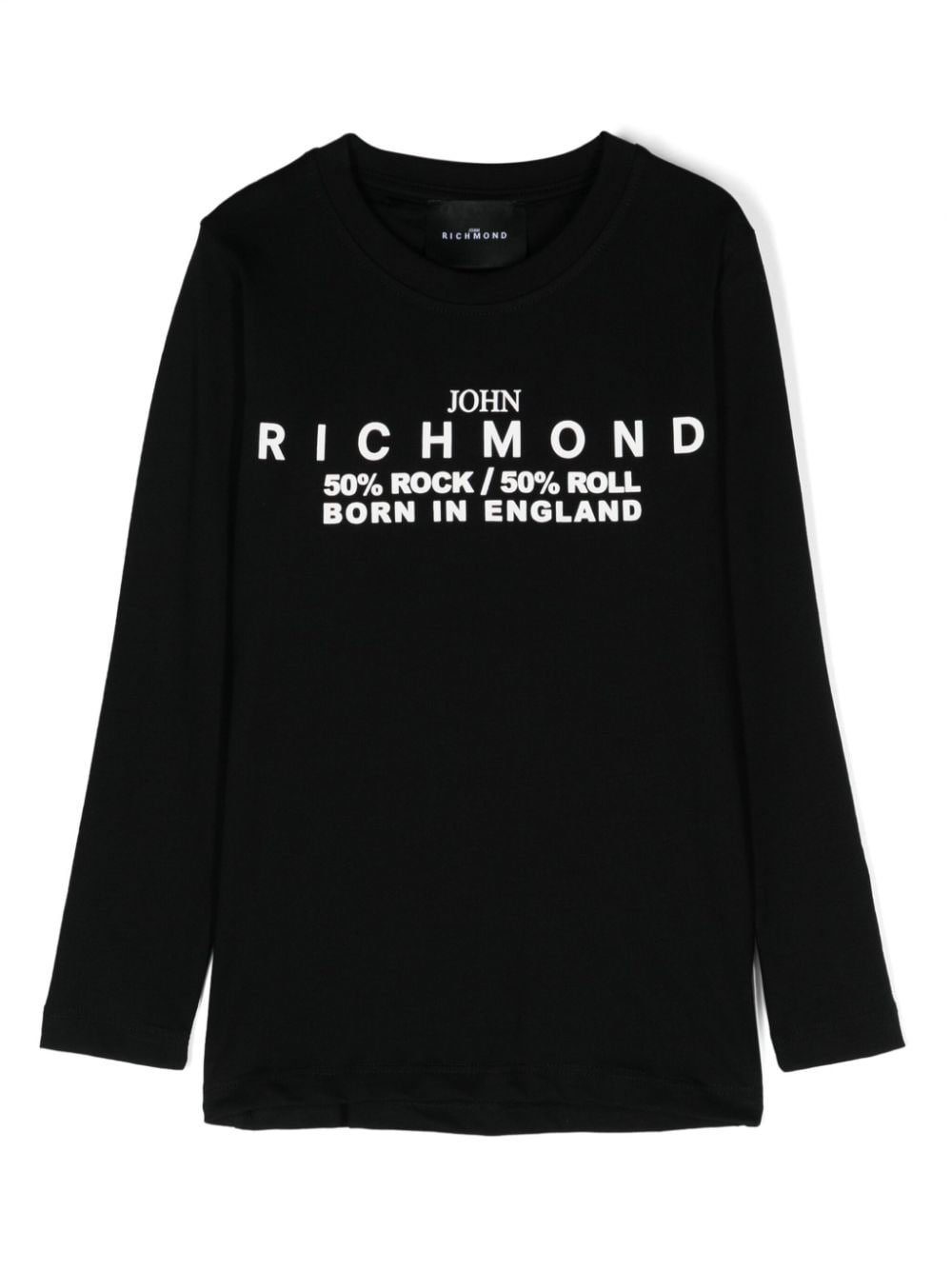 John Richmond Junior logo-appliqué T-shirt - Black von John Richmond Junior