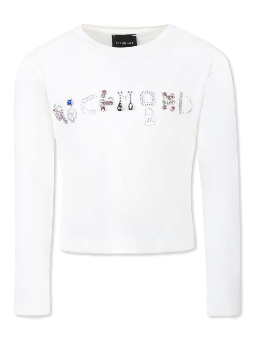 John Richmond Junior logo-embellished T-shirt - White von John Richmond Junior