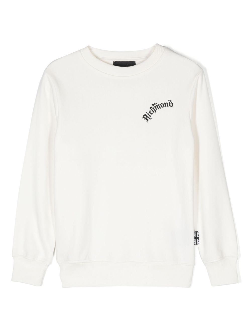 John Richmond Junior logo-embroidered sweater - White von John Richmond Junior