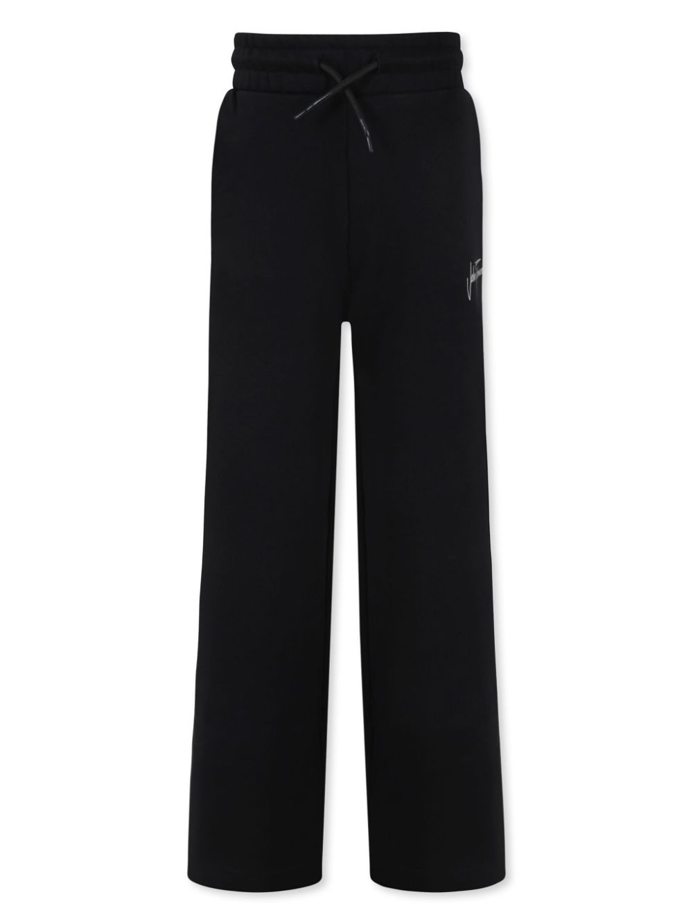 John Richmond Junior logo-embroidered track pants - Black von John Richmond Junior