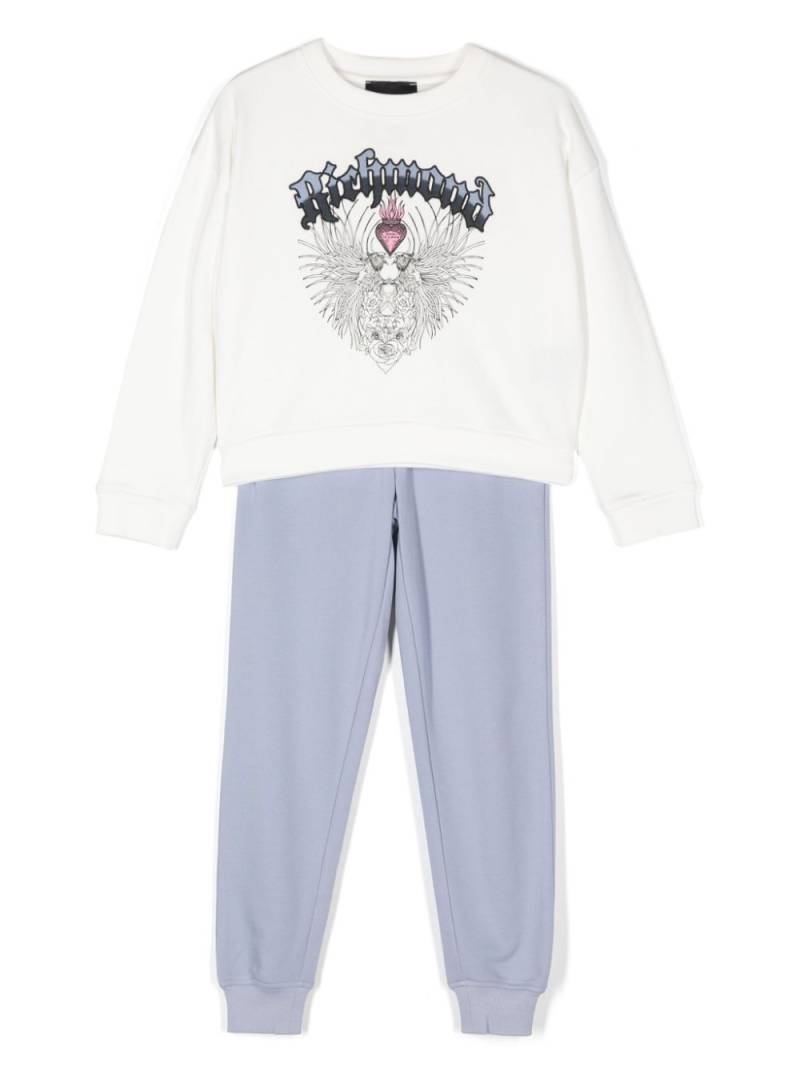 John Richmond Junior logo-embroidered tracksuit set - White von John Richmond Junior