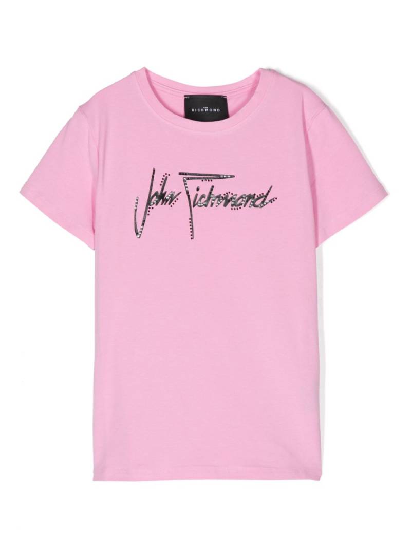 John Richmond Junior logo-print T-shirt - Pink von John Richmond Junior