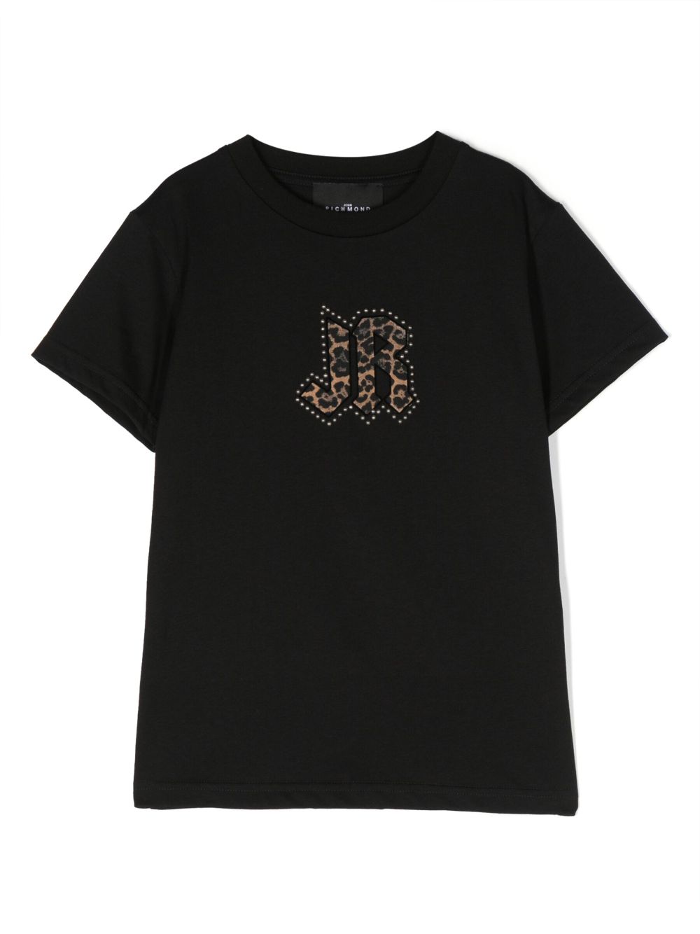 John Richmond Junior logo-print cotton T-shirt - Black von John Richmond Junior