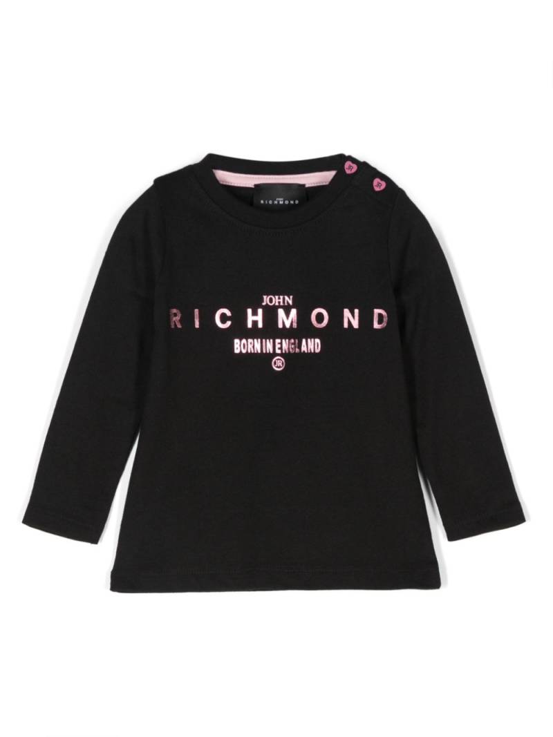 John Richmond Junior logo-print cotton T-shirt - Black von John Richmond Junior