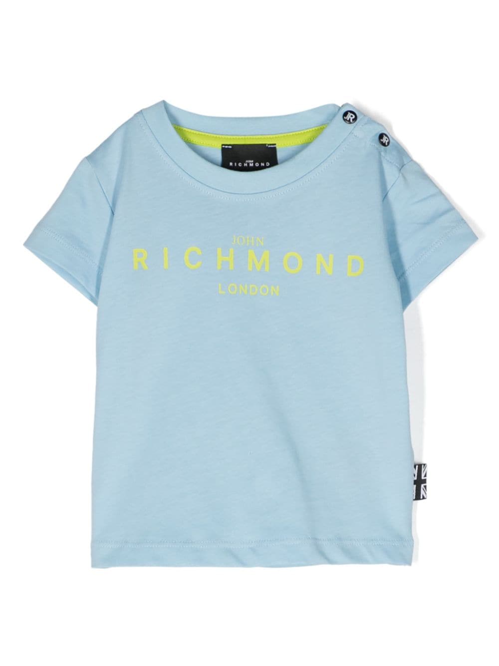 John Richmond Junior logo-print cotton T-shirt - Blue von John Richmond Junior