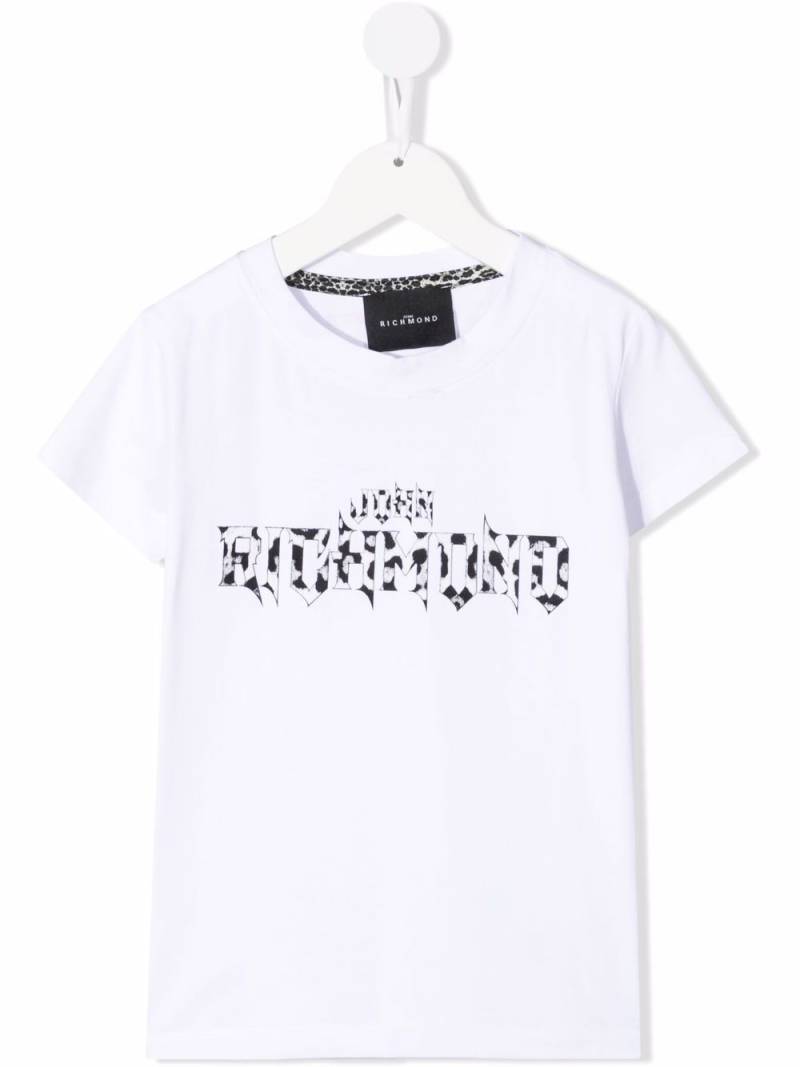 John Richmond Junior logo-print cotton T-shirt - White von John Richmond Junior