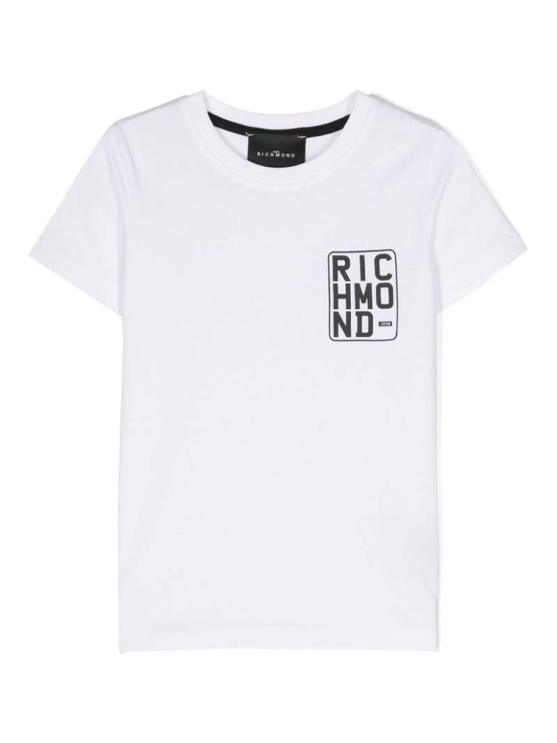 John Richmond Junior logo-print cotton T-shirt - White von John Richmond Junior