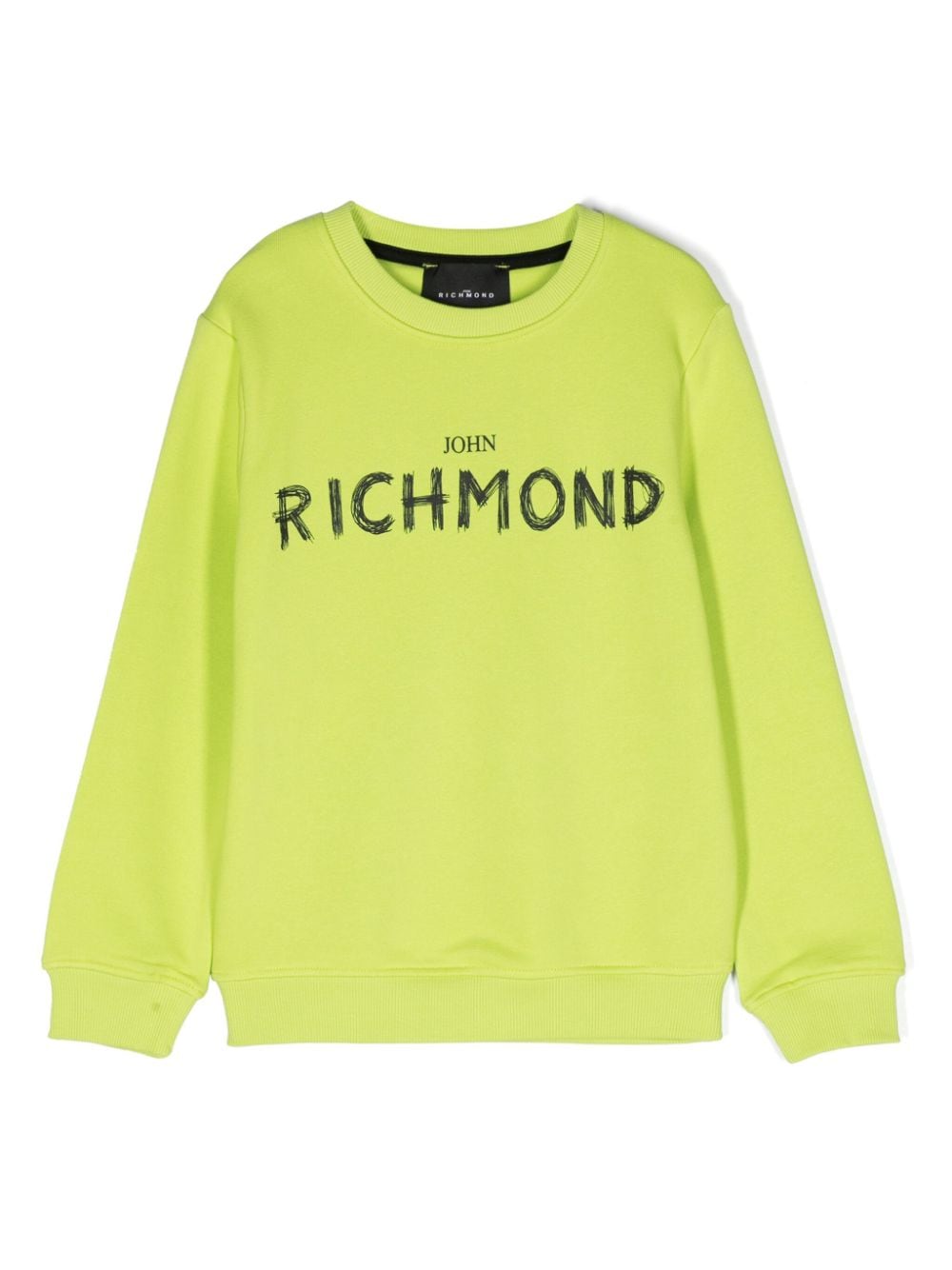 John Richmond Junior logo-print cotton sweatshirt - Green von John Richmond Junior