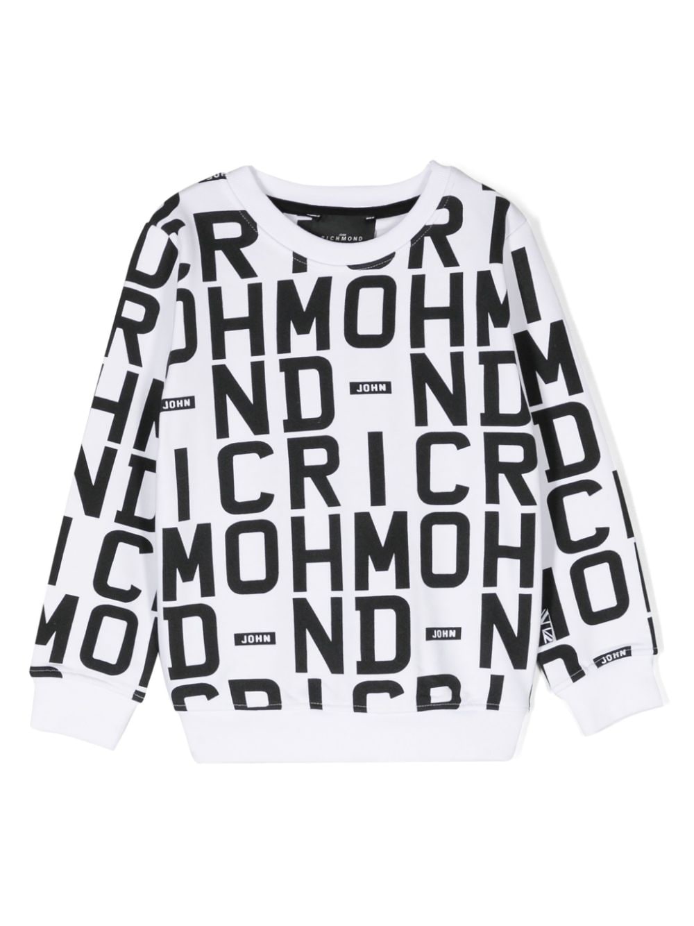 John Richmond Junior logo-print cotton sweatshirt - White von John Richmond Junior