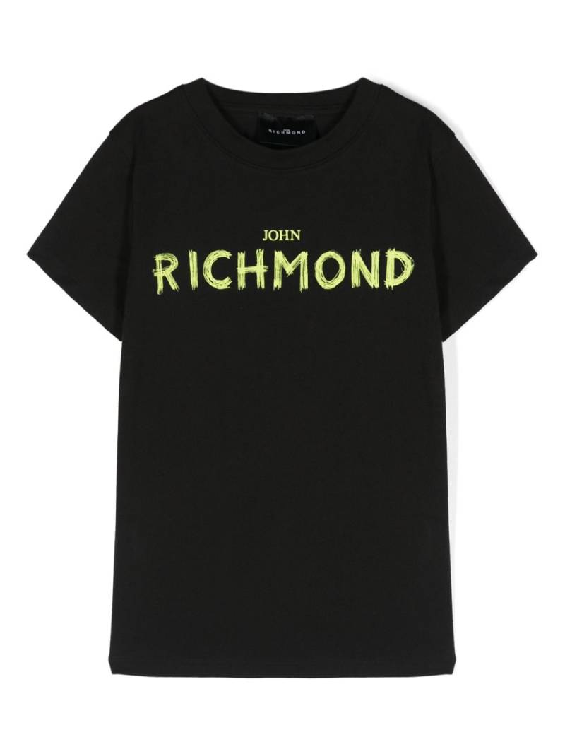 John Richmond Junior logo-print cotton t-shirt - Black von John Richmond Junior