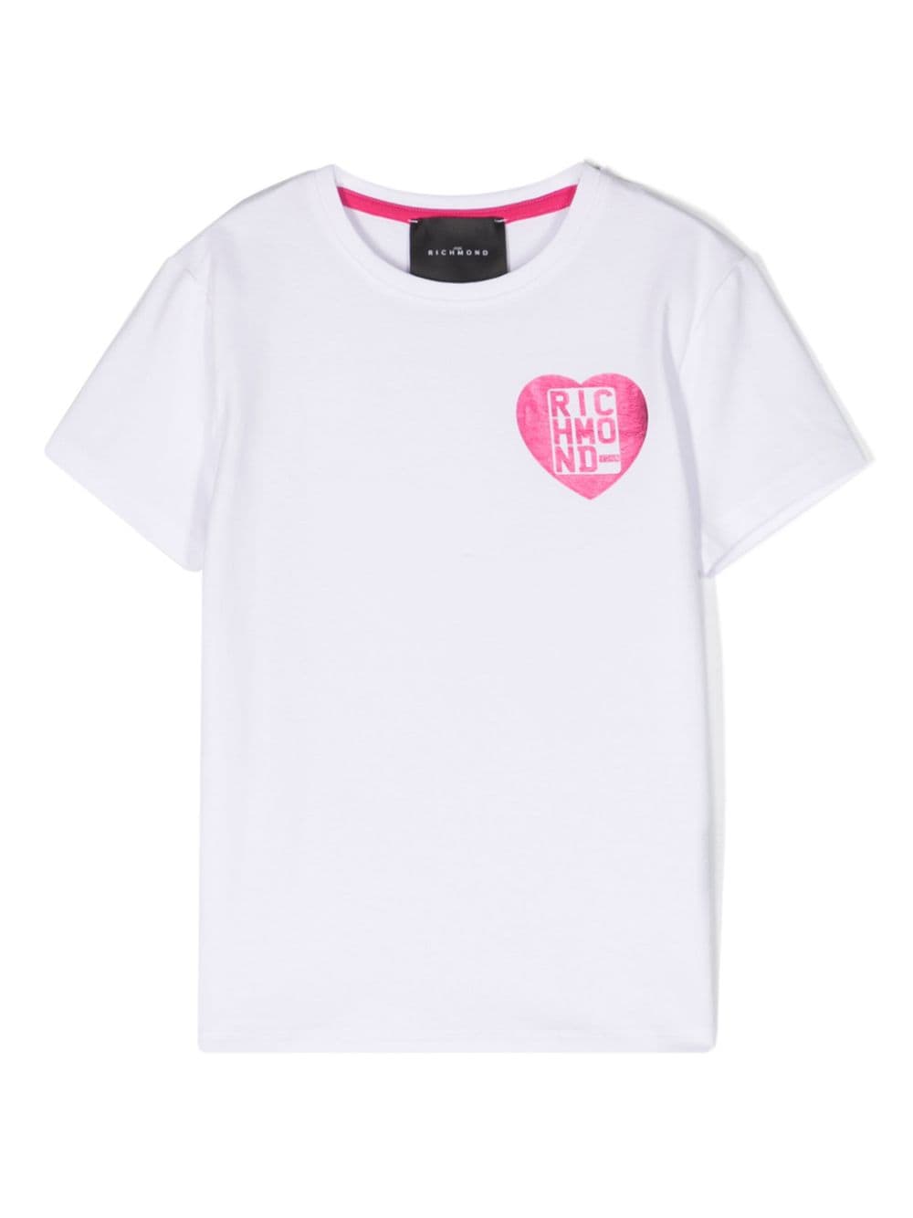 John Richmond Junior logo-print crew-neck T-shirt - White von John Richmond Junior