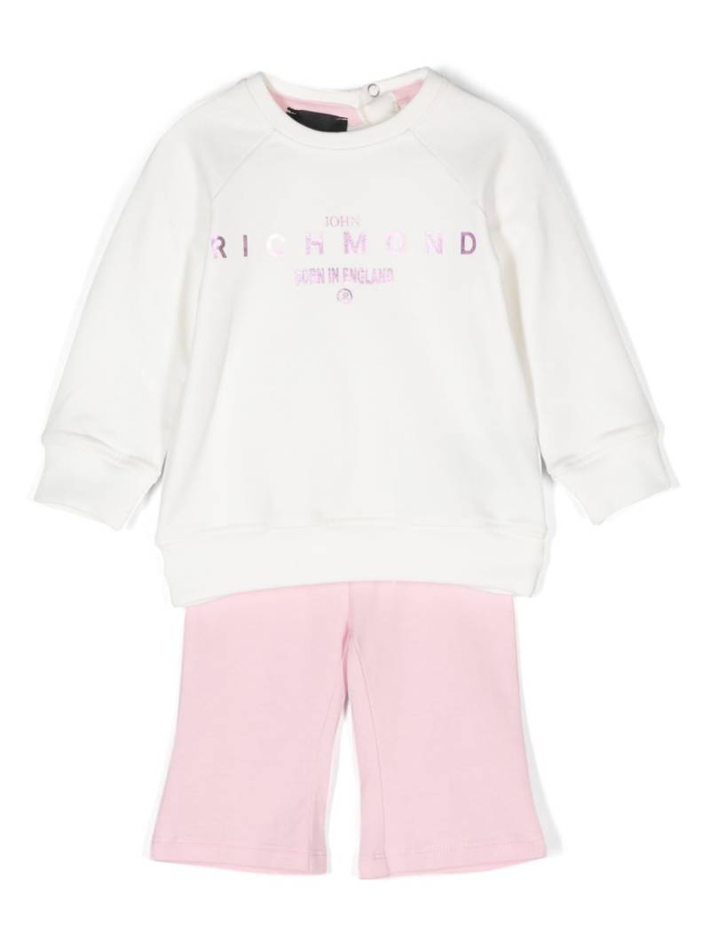 John Richmond Junior logo-print jersey tracksuit - White von John Richmond Junior