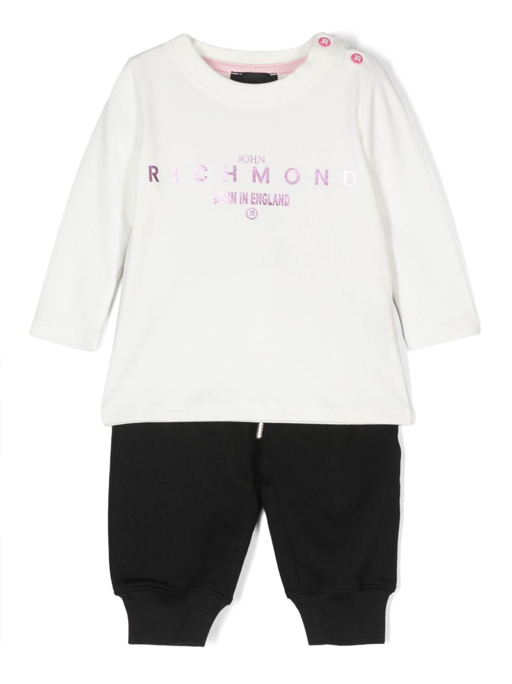 John Richmond Junior logo-print jersey tracksuit - White von John Richmond Junior