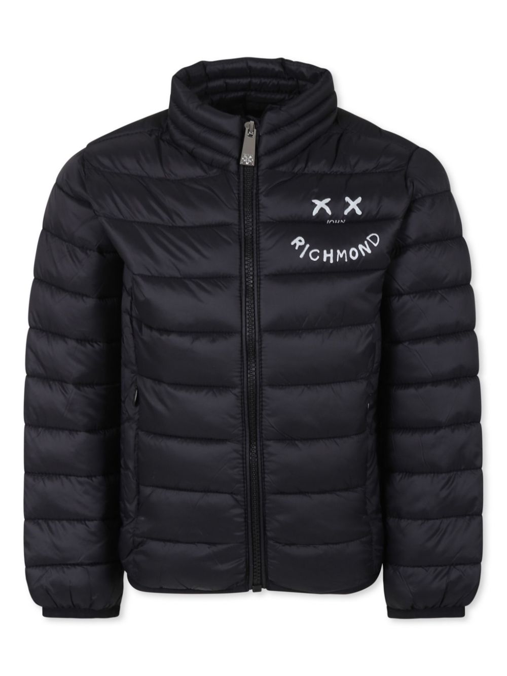 John Richmond Junior logo-print padded jacket - Black von John Richmond Junior