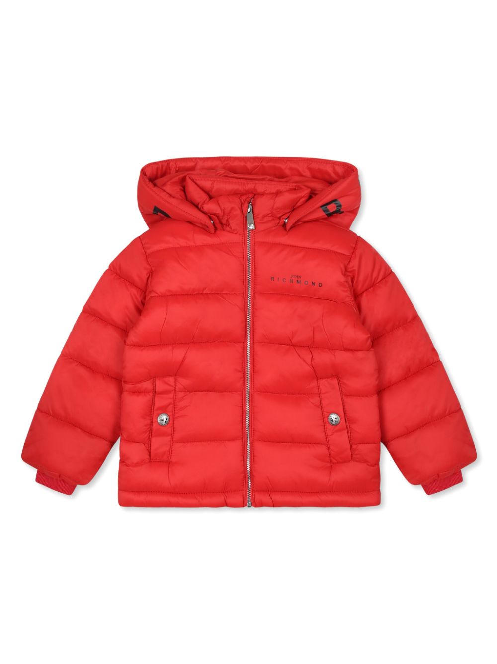 John Richmond Junior logo-print puffer jacket - Red von John Richmond Junior