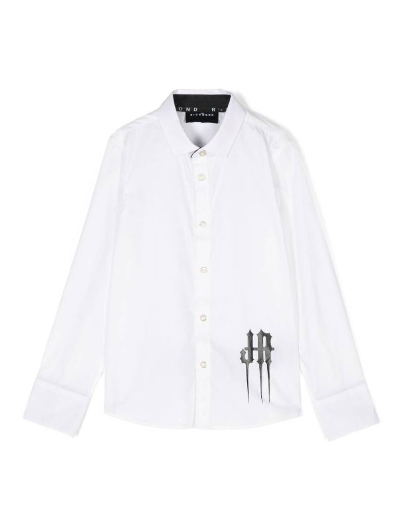 John Richmond Junior logo-print shirt - White von John Richmond Junior