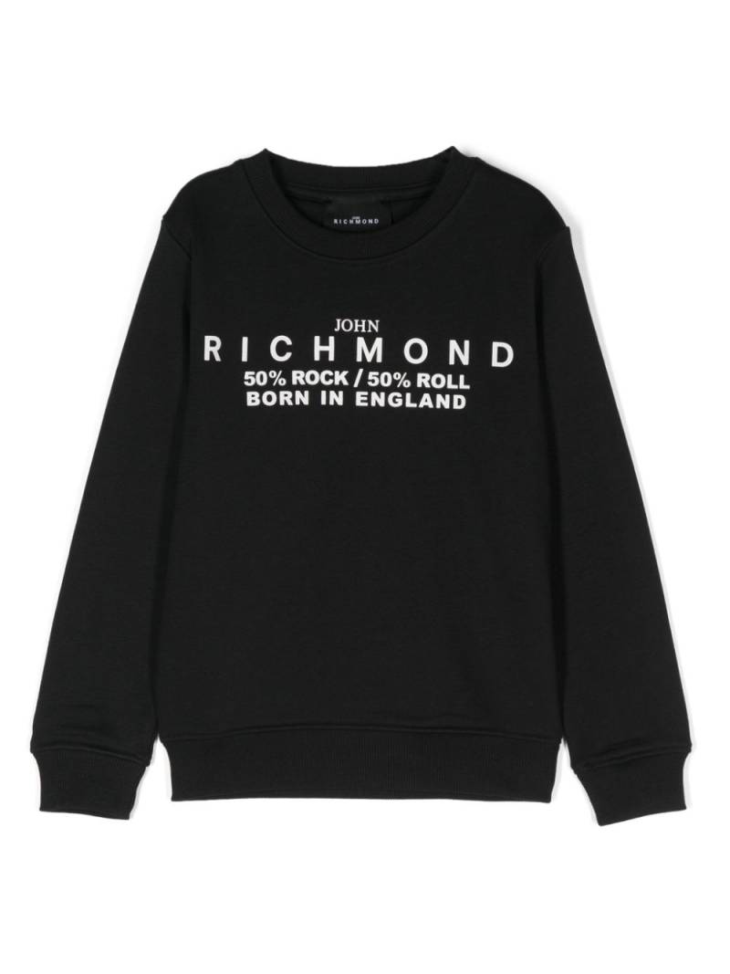 John Richmond Junior logo-print sweatshirt - Black von John Richmond Junior