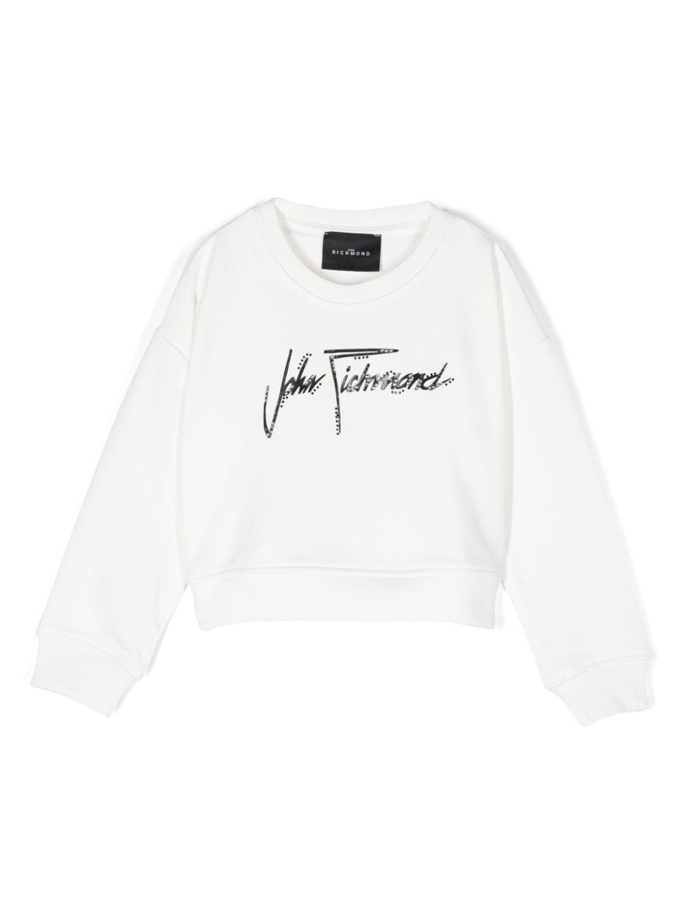 John Richmond Junior logo-print sweatshirt - White von John Richmond Junior