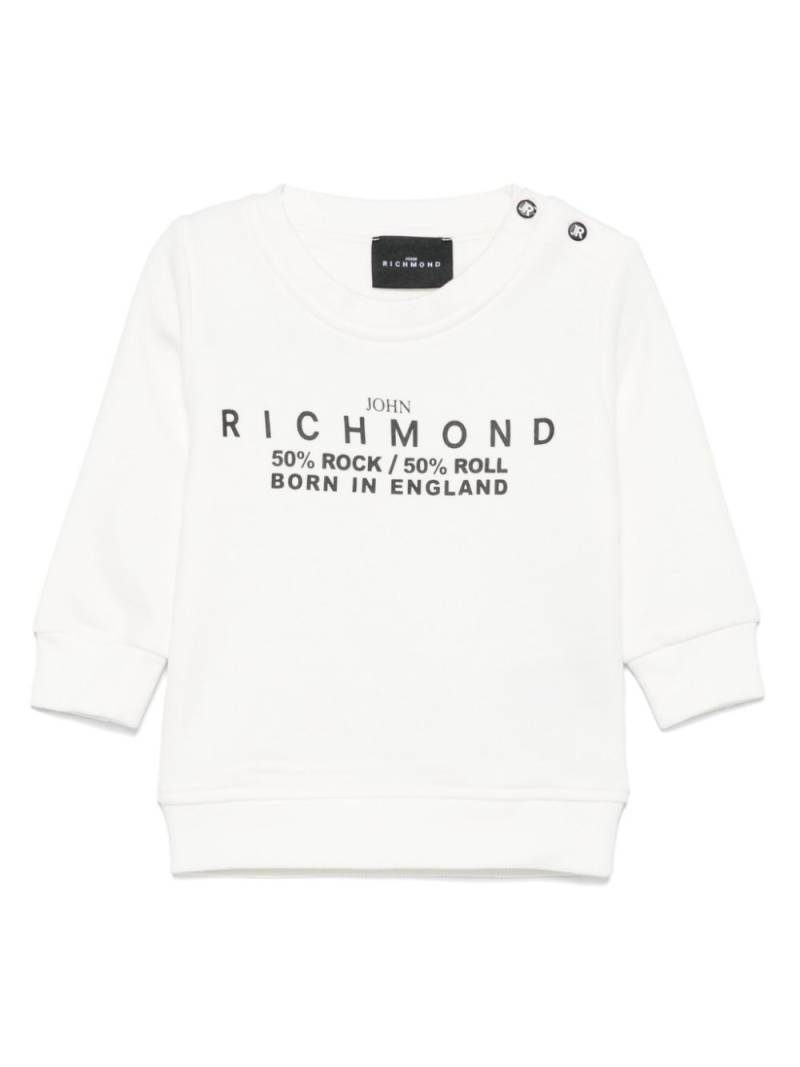 John Richmond Junior logo-print sweatshirt - White von John Richmond Junior