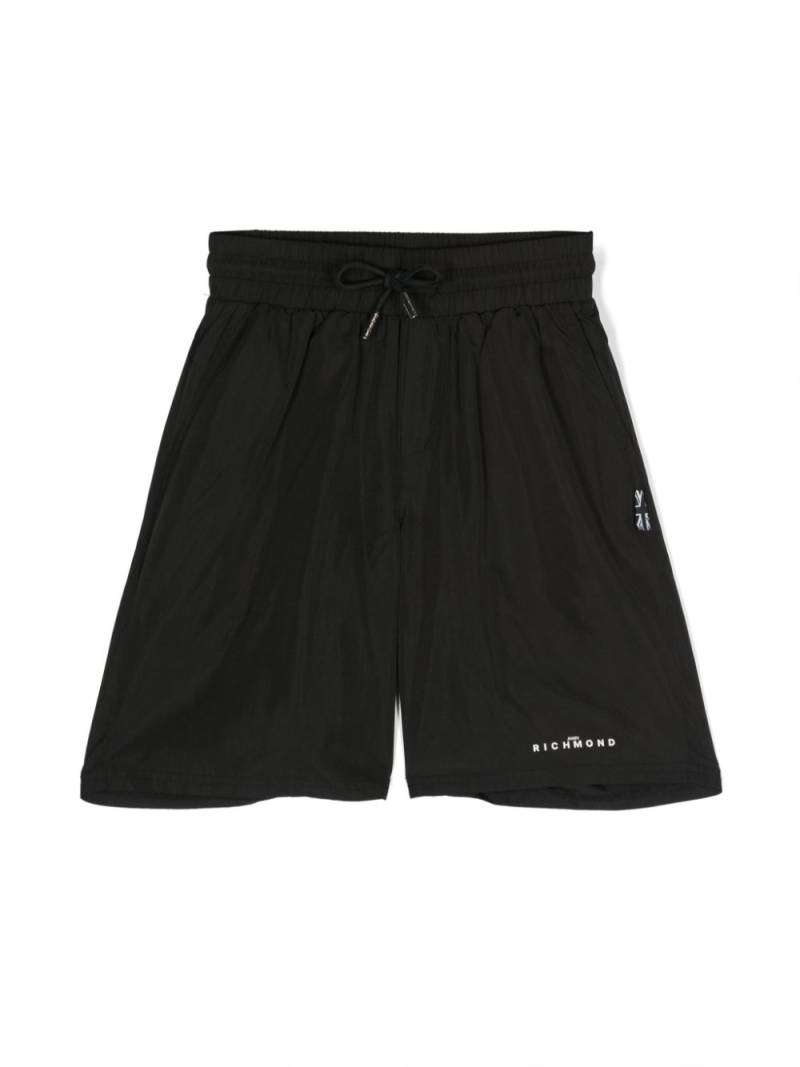 John Richmond Junior logo-print swim shorts - Black von John Richmond Junior