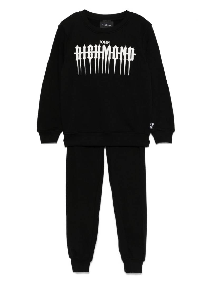 John Richmond Junior logo-print tracksuit - Black von John Richmond Junior