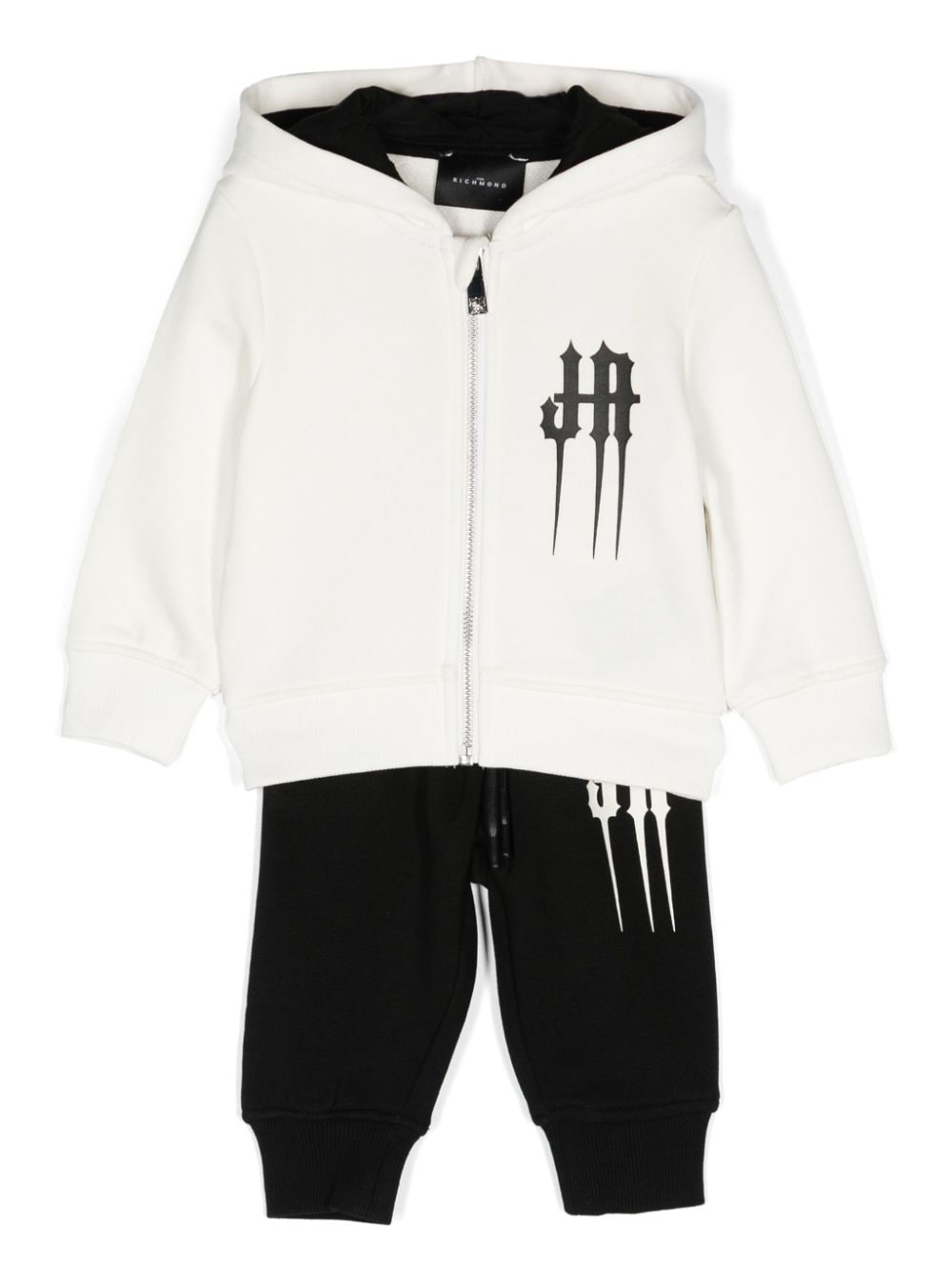 John Richmond Junior logo-print tracksuit - Black von John Richmond Junior