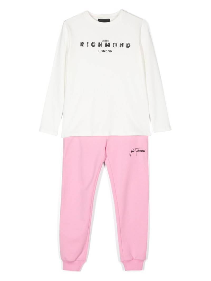 John Richmond Junior logo-print tracksuit - White von John Richmond Junior