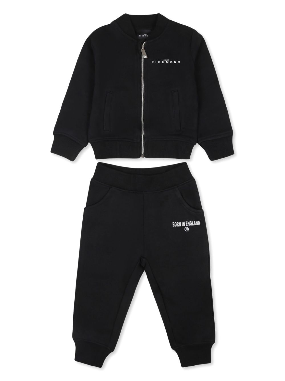 John Richmond Junior logo-print tracksuit set - Black von John Richmond Junior