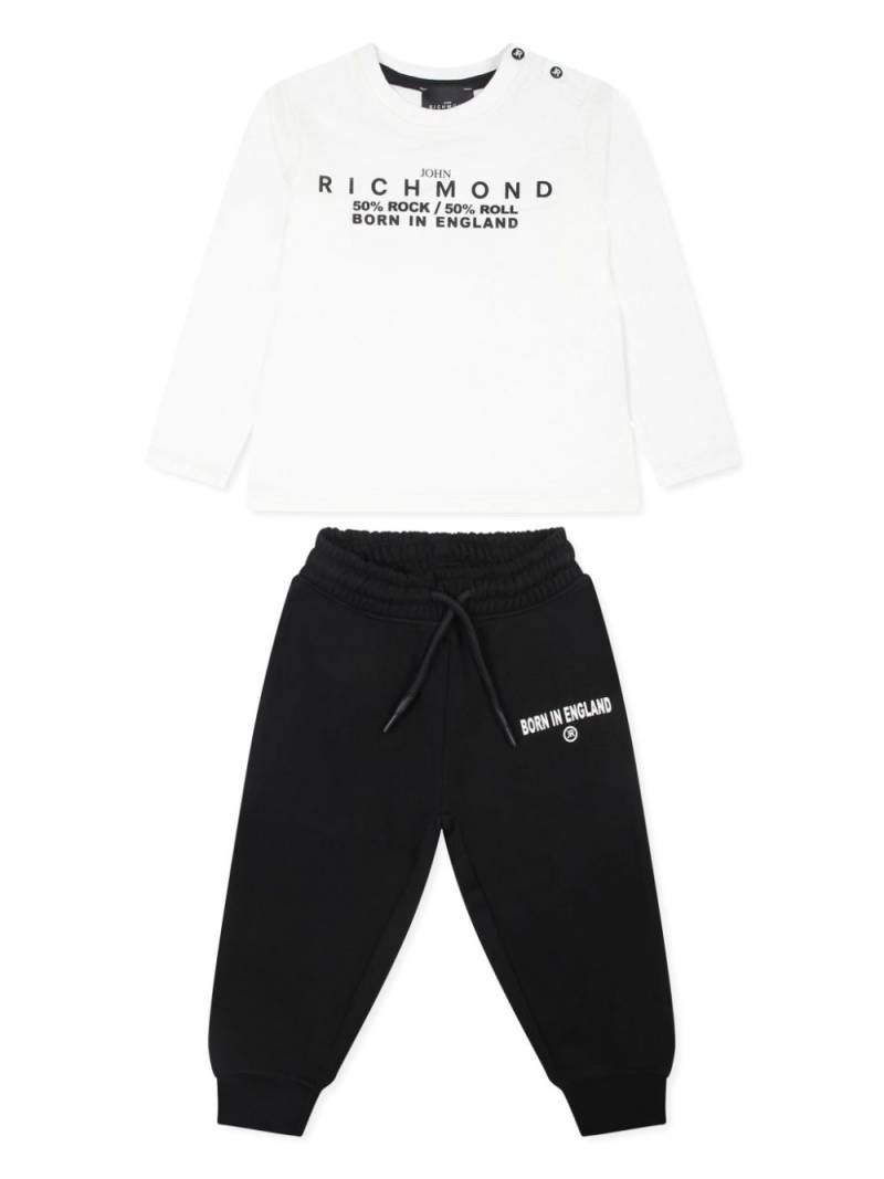 John Richmond Junior logo-print tracksuit set - White von John Richmond Junior