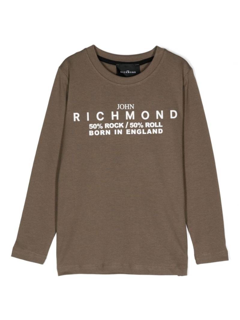 John Richmond Junior logo-tape T-shirt - Green von John Richmond Junior