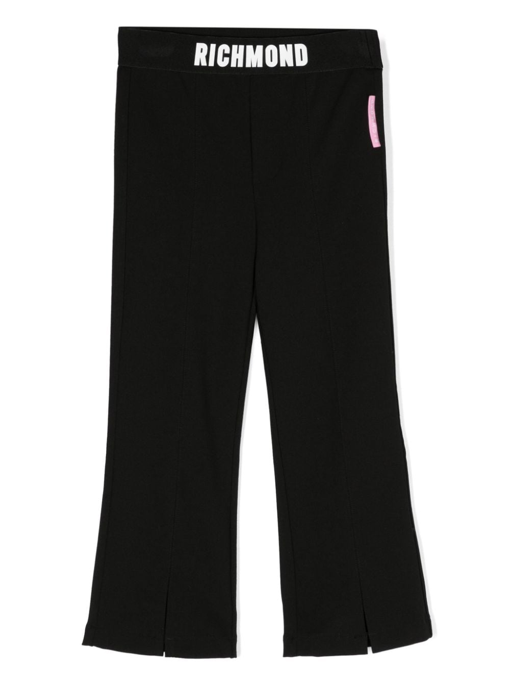 John Richmond Junior logo-waistband jersey trousers - Black von John Richmond Junior