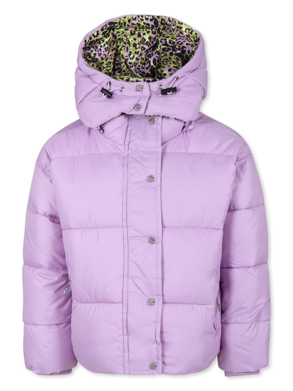 John Richmond Junior padded hooded jacket - Purple von John Richmond Junior