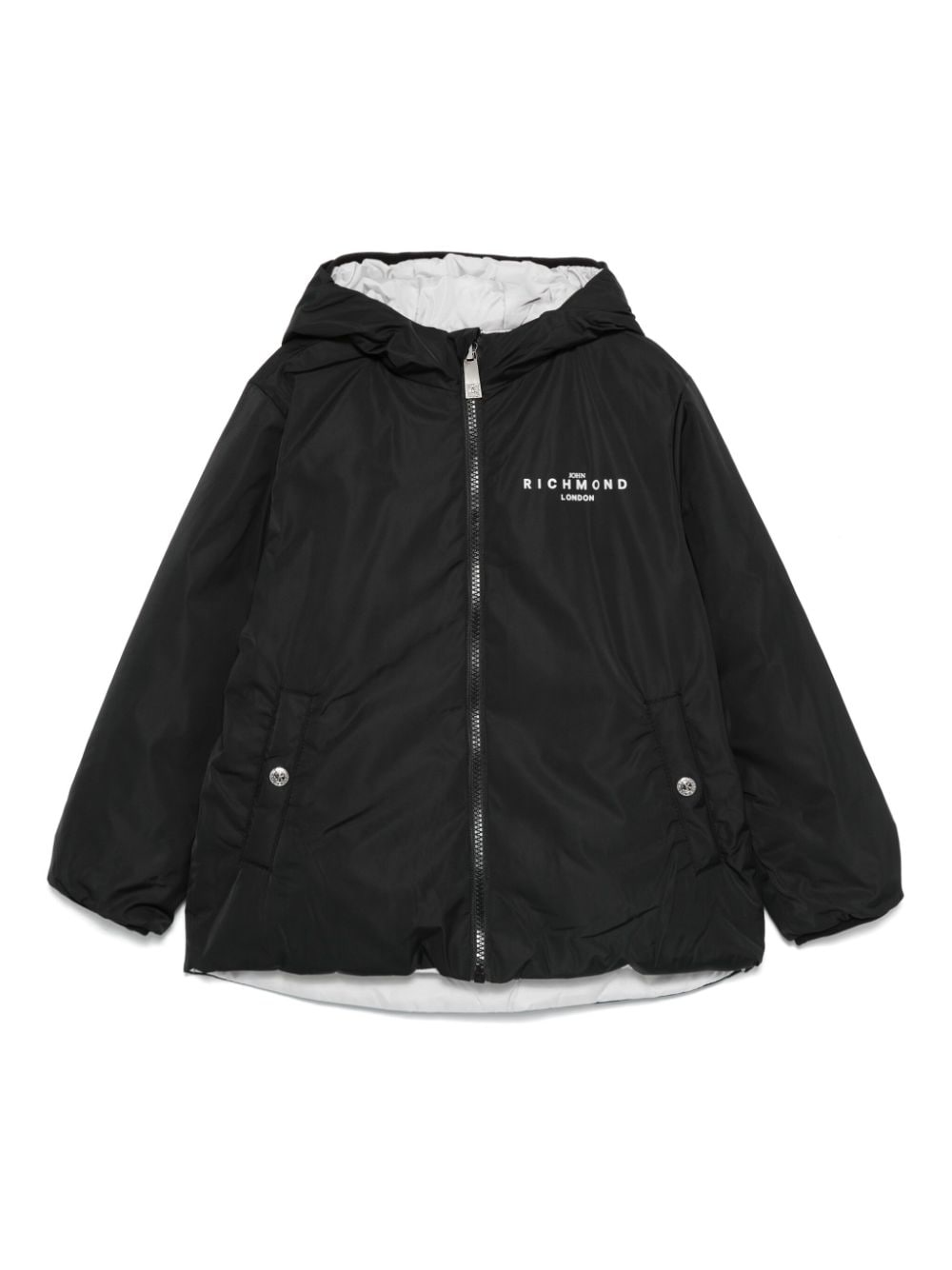 John Richmond Junior reversible puffer jacket - Black von John Richmond Junior