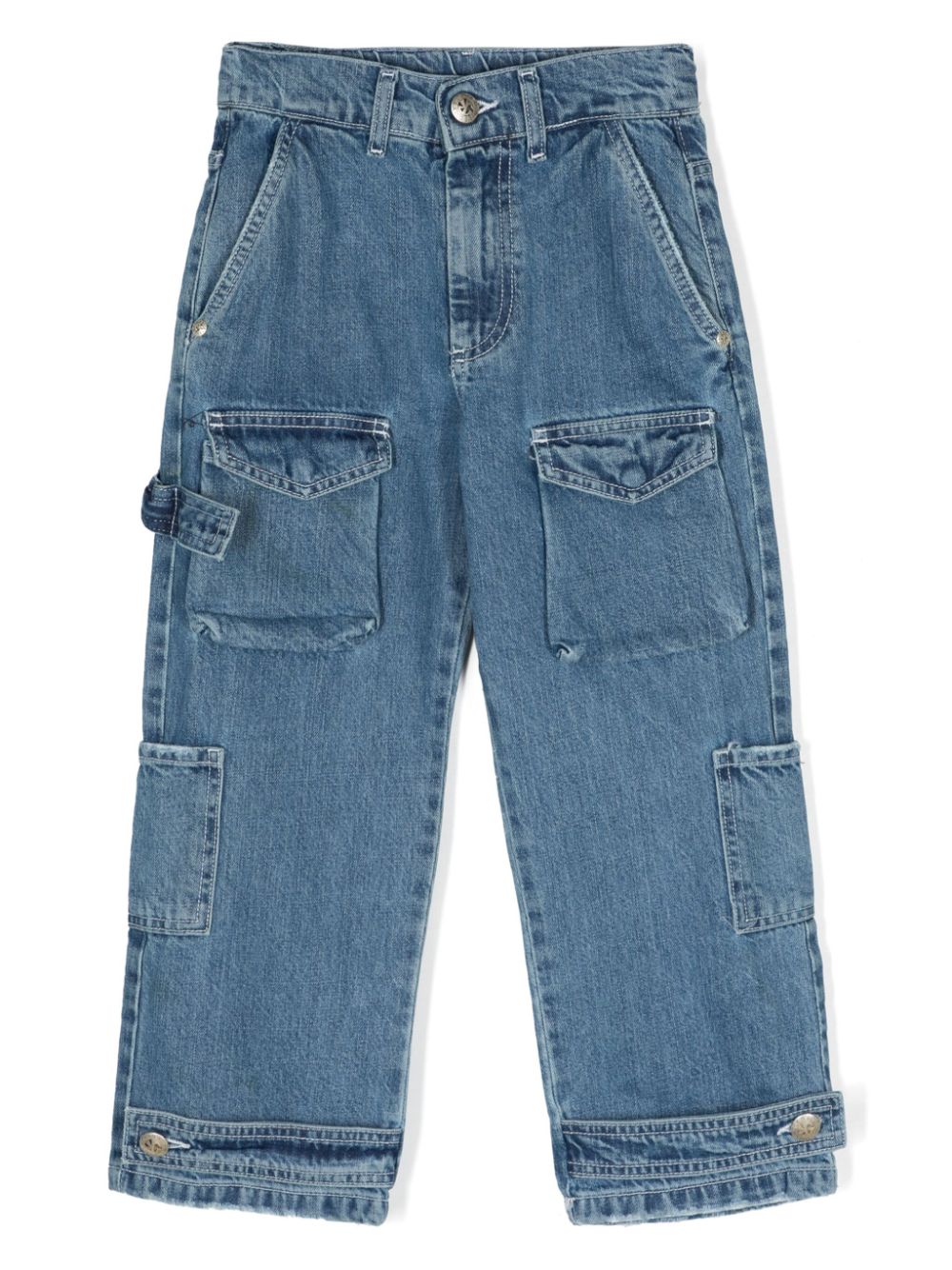 John Richmond Junior straight-leg cargo jeans - Blue von John Richmond Junior