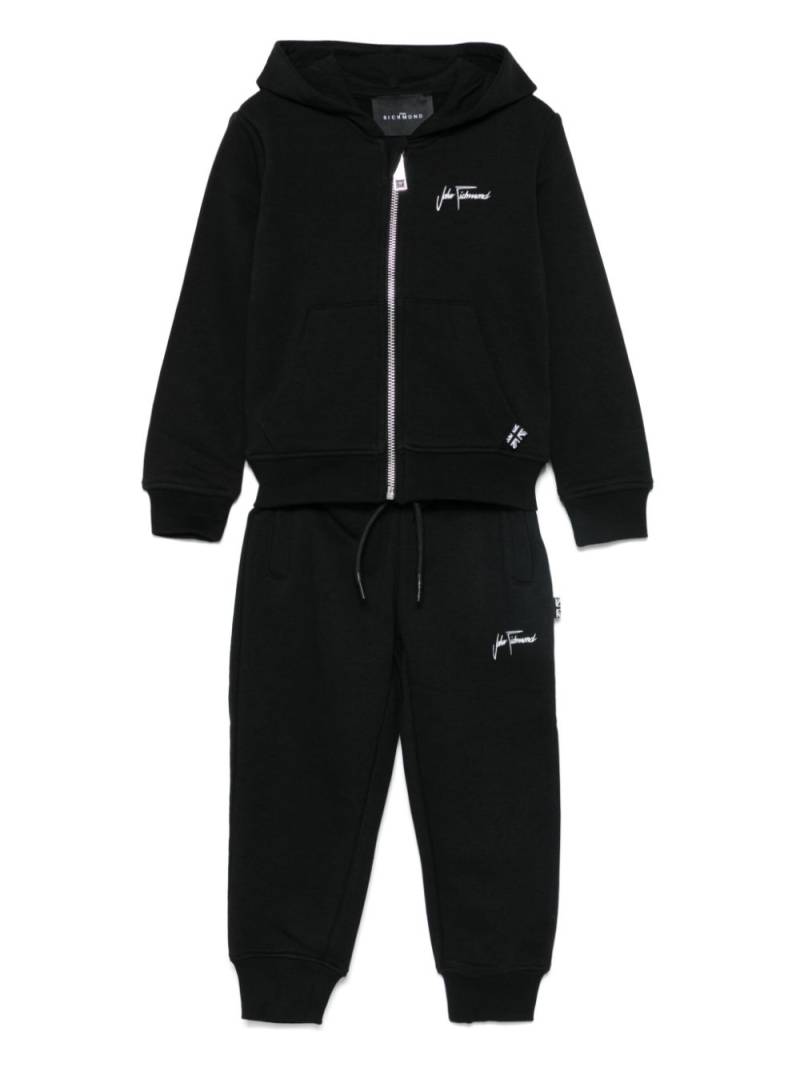 John Richmond Junior zip-up track suit - Black von John Richmond Junior